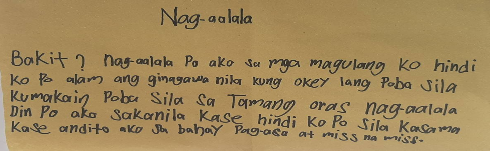 nag aalala